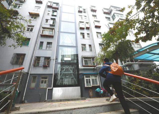 濟(jì)南：老樓裝電梯緊鑼密鼓